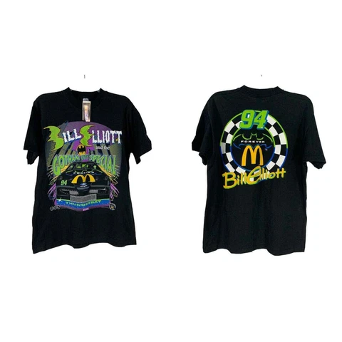 NEW Vtg Bill Elliot Nascar Batman Forever T Shirt Gotham City Special Mens XL Cover