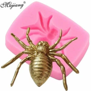 3D Spider Silicone Mold DIY Halloween Party Cake Decorating Tool Chocolate Mould - Picture 1 of 12