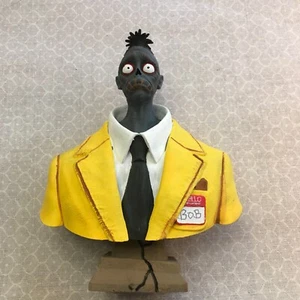 Handmade BEETLEJUICE BOB Papier-Mache & Handpainted Statue Bust, 8" Tall VGUC! - Picture 1 of 14