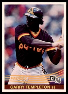 1984 Donruss. Garry Templeton . San Diego Padres #185 - Image 1 of 2