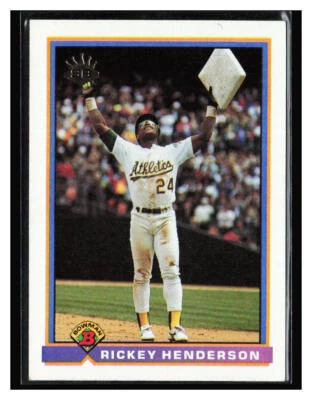 1991 Bowman SB King #692 Rickey Henderson - Image 1 of 2