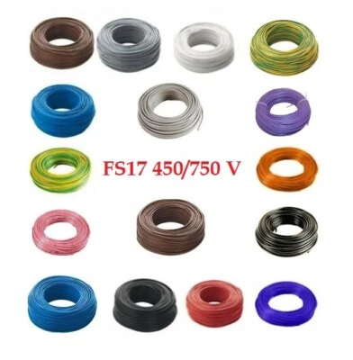 CAVO CORDINA UNIPOLARE  FILO ELETTRICO METRO  FS17 EX N07VK 1  1,5  2,5  4  6 mm - Immagine 1 di 4