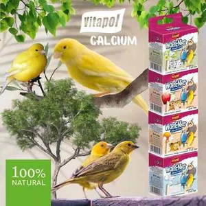Natural LIMESTONE Cubes for Birds PARROTS Budgie Cokaties Multi-Taste - Picture 1 of 16