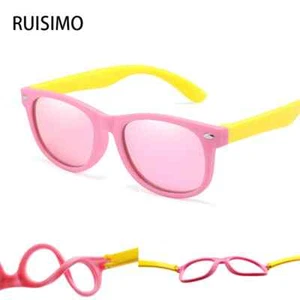 Kids Polarized Sunglasses For Boys Girls Silicone Baby Uv400 Safety Look - Picture 1 of 12