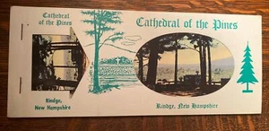 Vintage 6 Postcard Booklet Cathedral Of The Pines Rindge New Hampshire Religious - Picture 1 of 7