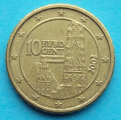 PIÈCE DE MONNAIE 10 CENTS EURO 2002 AUTRICHE - Photo 1/2