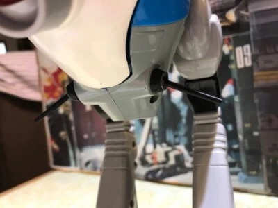 Matchbox Robotech Battle Pod 3D print black Replacement Chin Guns pair - Image 1 of 4