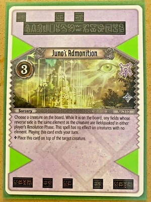 1x Juno’s Admonition EOJ SET3 #310 PS3 Eye Of Judgment English NM/Unplay R card - Image 1 of 2