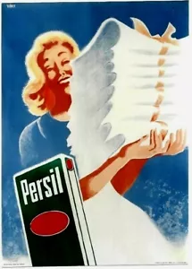 Original vintage poster PERSIL LADY WHITE LAUNDRY 1950 - Picture 1 of 1