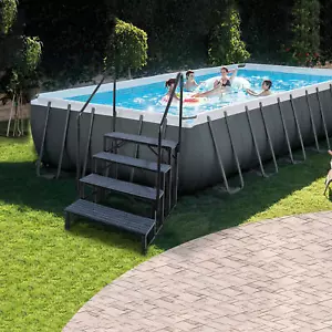 3/4 Step Ladder RV Steps, Pool Ladder AboveGround,Hot Tub Steps With 2 Handrails - Picture 1 of 14