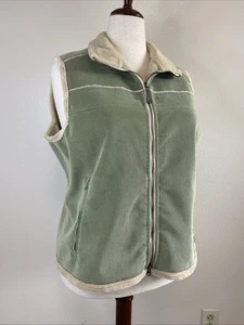 Woolrich Corduroy Fleece Lined Vest. Ladies XL.. Sage Green - Picture 1 of 11