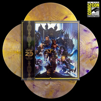 World of Warcraft: 20 Years of Music 4x LP SDCC Exclusive Gold Vinyl Ltd 500 ED! - Image 1 of 4
