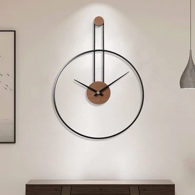 Muzi Family Large Modern Metal Wall Clock - Image 1 of 2