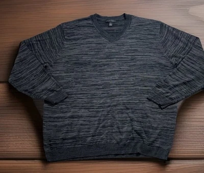 Via Europa Sweater Men charcoal Gray Pullover Men Sz-XXL Length 28" Chest 52" - Image 1 of 4
