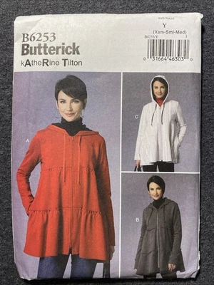 Tiered Jacket Women’s Sewing Pattern Size L- XXL Butterick 6253 - Image 1 of 4