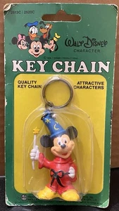 Vintage Disney - Mickey Mouse- Fantasia Key Chain Made in Hong Kong - Picture 1 of 8