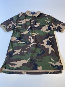 Polo Ralph Lauren Boys XL (18-20) Cotton Green Camouflage Short Sleeve Polo - Picture 1 of 9