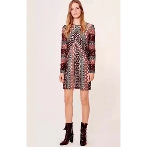 TORY BURCH Beauvoir Guipure Lace Embroidered Crochet Dress Shift Romantic Size 2 - Picture 1 of 14