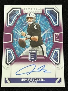 2024 Panini Donruss Elite Back to the Future Aidan O'Connell Auto #BTF-AOC /49 - Picture 1 of 2