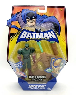 Boneco Batman the Brave and Bold Arrow Blast Green Arrow Deluxe pacote rasgado 5" - Imagem 1 de 4