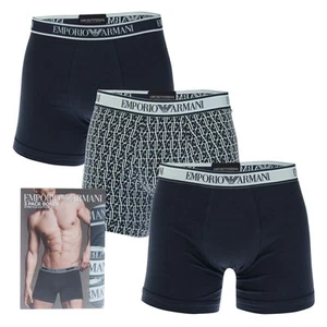 Men's Emporio Armani 3 Pack of Boxers in Multicolour - Picture 1 of 1