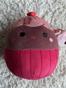 Squishmallows 8 Zoll Valentine Squad Ottie die Schokolade Cupcake Plüsch Neu mit Etikett - Bild 1 von 6