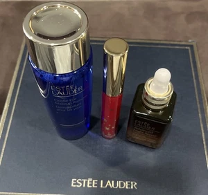 Estée Lauder New Set 3 Pc Advanced Night Repair 1 oz, Lip Gloss & Makeup Remover - Picture 1 of 5
