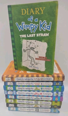 Diary of a Wimpy Kid Lot of 9 Books by Jeff Kinney 7 HC & 2 SC - Image 1 of 4