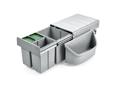 WESCO® Abfallsammler Mülleimer Trio-Master Corner 360 S/400-3 alugrau - Bild 1 von 4