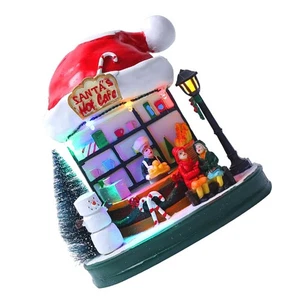 Ornaments Resin House Desktop Adornment Christmas Scene - Picture 1 of 12