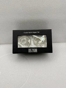 Oleg Cassini Crystal Salt & Pepper Shaker Set Ball 127390 In Box C80 - Picture 1 of 3