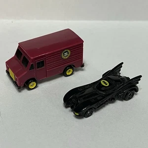 Micro Machines Batman Movie Batmobile and Joker van Vintage 1989 DC Comics - Picture 1 of 7