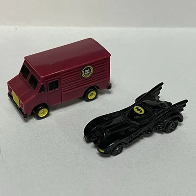 Micro Machines Batman Movie Batmobile and Joker van Vintage 1989 DC Comics - Image 1 of 4