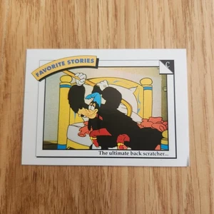 Disney Goofy #99 C Art of Skiing 1991 Impel Favorite Stories Back Scratcher Card - Picture 1 of 2