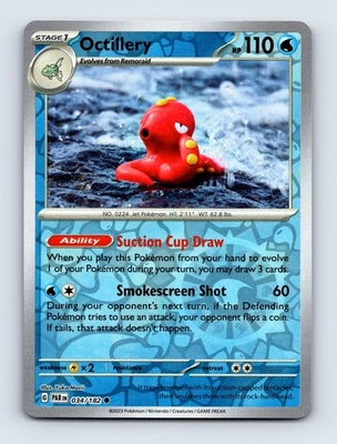 Octillery SV04: Paradox Rift Common Reverse Holo 034/182 NM/LP Pokemon Cards - Image 1 of 2