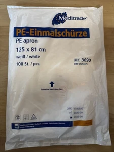 100 Piezas Delantales Desechables Restante Delantal Meditrade PE Delantal Desechable - Imagen 1 de 3