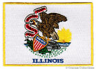 ILLINOIS STATE FLAG embroidered iron-on PATCH EMBLEM IL applique emblem CHICAGO