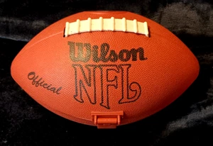 Wilson NFL Football shaped Lunch Box DENVER BRONCOS USA Made - Picture 1 of 9
