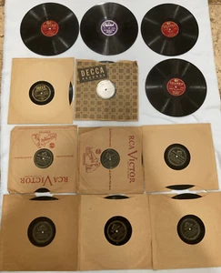 12 - 78 RPM-shellac records Benny Goodman (4), Al Jolson (2), Sammy Kaye (6) - Picture 1 of 7