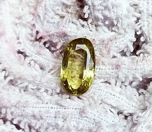 5.25 Ct Certified Natural Peridot Oval Shape Loose Gemstone - Picture 1 of 6