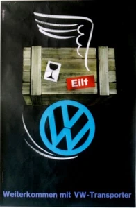 Original Vintage Poster VW AUTOMOBIL TRANSPORTER 1964 - Bild 1 von 1