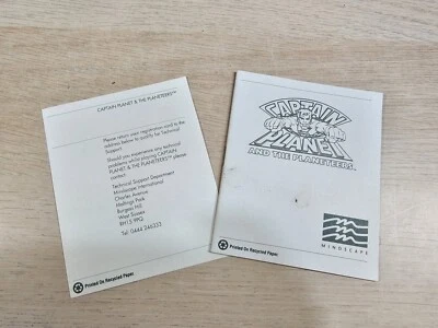 Amiga Captain Planet and the Planeteers Manual Only - NO GAME - Image 1 of 4