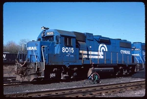 Original Rail Slide - CR Conrail 8015 no location 11-3-1984 - Picture 1 of 1