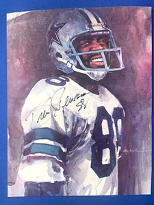 Drew Pearson HOF Autographed 7.5x10 Color Magazine Page Photo Dallas Cowboys - Picture 1 of 2