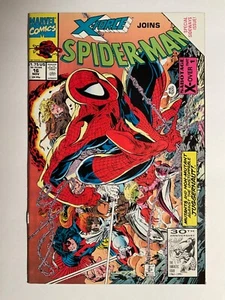 Spider-Man #16 VF/NM 9.0 (1991, Marvel) X-Force crossover, Sideways Issue! - Imagen 1 de 12