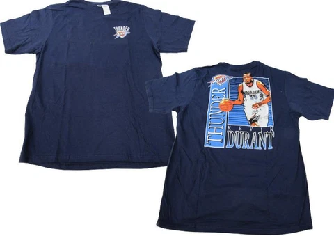 New Kevin Durant #35 OKC Thunder Mens Sizes L-XL Blue Shirt Cover
