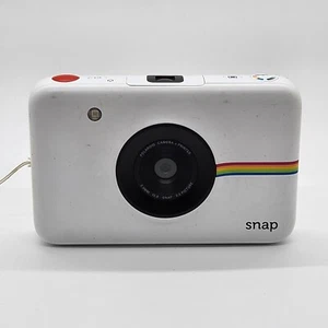 Polaroid Snap White Digital Camera/Printer 3.4MM/12.8 Snap PARTS OR REPAIR - Picture 1 of 6