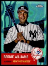 Bernie Williams 2022 Topps Chrome Platinum Anniversary Aqua Lava Refractor /299