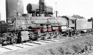 3J129 RP 1947 KANSAS CITY SOUTHERN RAILROAD LOCO #203 KC MO x WABASH 2525 - Picture 1 of 1