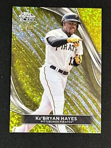 2024 Topps CHROME BLACK KE'BRYAN HAYES GOLD MINI DIAMOND REFRACTOR 6/50 #21 - Picture 1 of 2